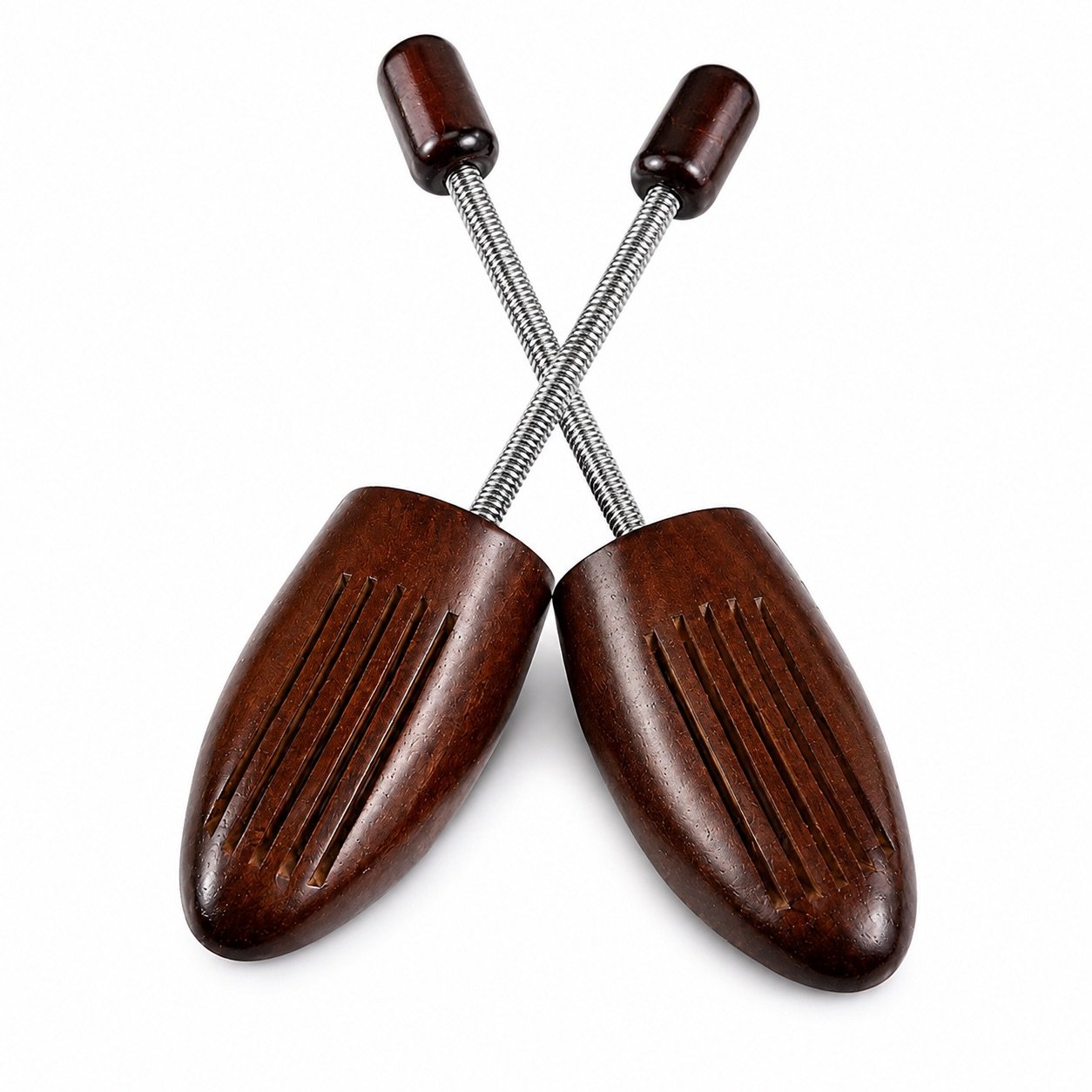 Spring loaded pine wood shoe tree option image