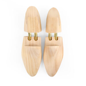 Solid Wood High-end Shoe Tree Stretcher with Spring-adjustable Anti-wrinkle and Storage Functions