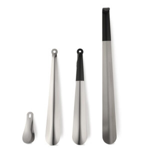Factory direct sales stainless steel shoehorns, metal shoe lifters, in stock wholesale, no bending required, customizable logo printing